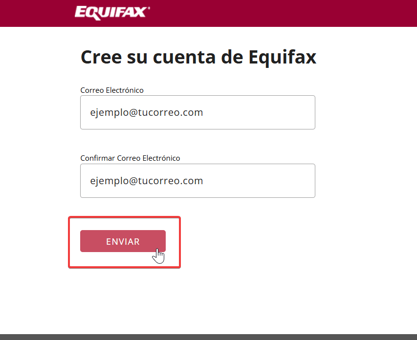 Creación de cuenta en Equifax para ver ASNEF con DNI