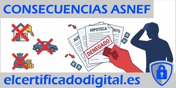 ¿Qué pasa si estoy en ASNEF? Te explicamos las consecuencias